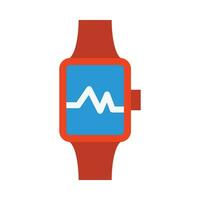 Fitness Watch Vector Flat Icon For Personal And Commercial Use.