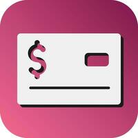 Swipe Card Vector Glyph Gradient Background Icon For Personal And Commercial Use.