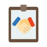 Agreement Vector Flat Icon For Personal And Commercial Use.