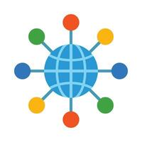 Networking Vector Flat Icon For Personal And Commercial Use.