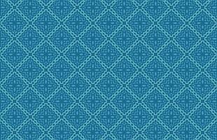 Blue square geometric fabric design pattern vector