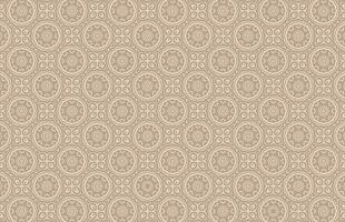 Brown circles fabric design pattern vector