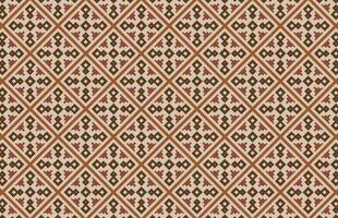 Brown square fabric design pattern vector