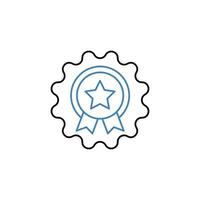 award concept line icon. Simple element illustration. award concept outline symbol design. vector