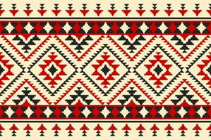 Carpet tribal pattern art. Geometric ethnic seamless pattern traditional. American, Mexican style. vector