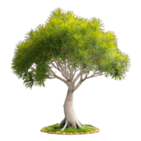 AI generated Avicennia tree isolated on transparent background png