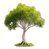 ai generado avicennia árbol aislado en transparente antecedentes png