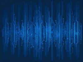 AI generated Blue digital binary data on computer screen background. binary code background . abstract blue background photo
