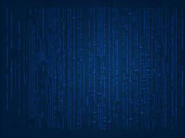 AI generated Blue digital binary data on computer screen background. binary code background . abstract blue background photo