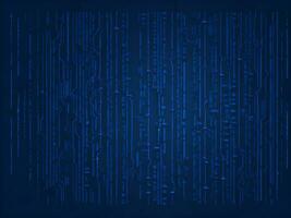 AI generated Blue digital binary data on computer screen background. binary code background . abstract blue background photo