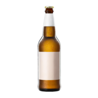 AI generated Beer bottle isolated on transparent background png