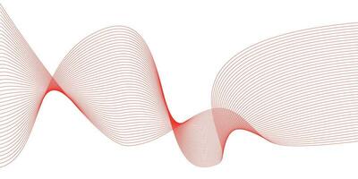 Twisted curve lines with mixed effects. Technology abstract lines on white background. frequency sound waves, vector