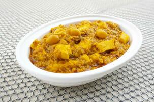 norte indio sano cocina chole Queso indio o chole Queso indio curry foto