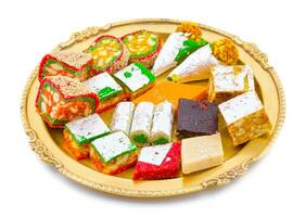 Indian Famous Fresh Dry Fruits Sweets photo