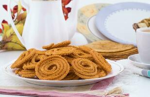 Indian Traditional Gujarati Snack Chakli photo