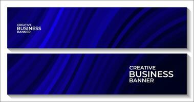 creative blue banner for business vector