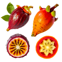 AI generated Gowok fruit sliced isolated on transparent background png