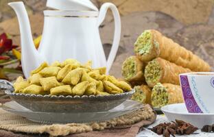 Indian Tea Time Spicy Methi Para Snack photo