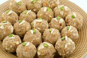 Indian Traditional Sweet Food Urad Dal Laddu photo