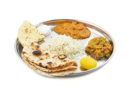 Indian Traditional Special Thali Food photo