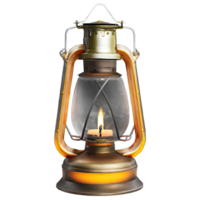 AI generated Antique oil lamp isolated on transparent background png