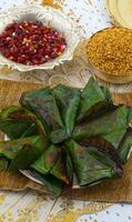 Indian Traditional Mouth Freshener Sweet Paan photo