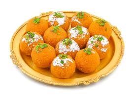 Indian Sweet Motichoor laddu photo