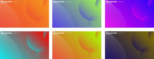 Set Modern abstract covers set. Trendy abstract background. Cool gradient shape composition. Eps10 vector