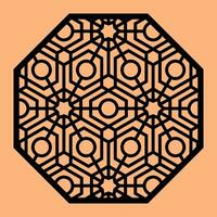 Simple Vector Pattern for CNC Laser Cutting, Decoration, and Ornament