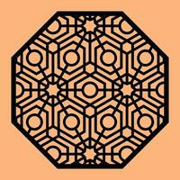 Simple Vector Pattern for CNC Laser Cutting, Decoration, and Ornament