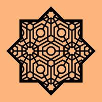 Simple Vector Pattern for CNC Laser Cutting, Decoration, and Ornament