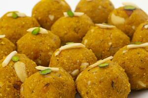 Indian Traditional Winter Sweet Food Methi Laddu photo