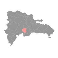 San Jose de Ocoa province map, administrative division of Dominican Republic. Vector illustration.
