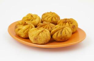 Fried Momos is a Traditional Dumpling Food From Nepal photo