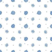 Seamless christmas pattern. New year background. Doodle illustration with christmas icons vector