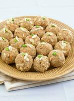 Indian Traditional Sweet Food Urad Dal Laddu photo