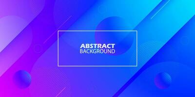 Dynamic abstract purple and blue gradient illustration geometric background with simple circle pattern. Cool and bright design. Eps10 vector. vector