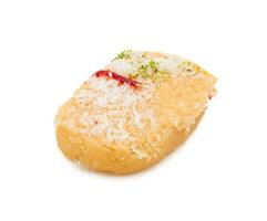 Indian Sweet Food Chena Toast on White Background photo