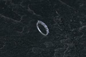 Silver Ring Indian jewellery also know as jewellery, jewel or jewellery on dark background photo