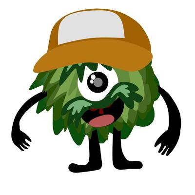 funny and cute colourful monsters for halloween with big open mouths as copy space