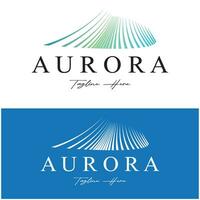 aurora logo design icon illustration vector template