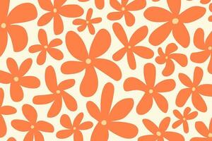 Trendy floral pattern vector