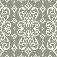 Floral vintage seamless pattern for retro wallpapers. Enchanted Vintage Flowers. Arts and Crafts movement inspired. Design for wrapping paper, wallpaper, fabrics and fashion clothes. Ikat pattern. vector