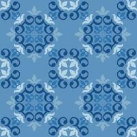 Floral vintage seamless pattern for retro wallpapers. Enchanted Vintage Flowers. Arts and Crafts movement inspired. Design for wrapping paper, wallpaper, fabrics and fashion clothes. Ikat pattern. vector