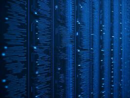 AI generated Digital Cyberspace with Particles and Digital Data Network Connections. High Speed Connection and Data Analysis Technology Digital Abstract Background Concept. 3d rendering photo