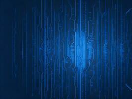 AI generated Digital Cyberspace with Particles and Digital Data Network Connections. High Speed Connection and Data Analysis Technology Digital Abstract Background Concept. 3d rendering photo