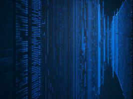 AI generated Digital Cyberspace with Particles and Digital Data Network Connections. High Speed Connection and Data Analysis Technology Digital Abstract Background Concept. 3d rendering photo