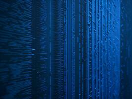 AI generated Digital Cyberspace with Particles and Digital Data Network Connections. High Speed Connection and Data Analysis Technology Digital Abstract Background Concept. 3d rendering photo