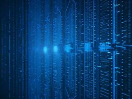 AI generated Digital Cyberspace with Particles and Digital Data Network Connections. High Speed Connection and Data Analysis Technology Digital Abstract Background Concept. 3d rendering photo