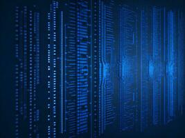 AI generated Digital Cyberspace with Particles and Digital Data Network Connections. High Speed Connection and Data Analysis Technology Digital Abstract Background Concept. 3d rendering photo